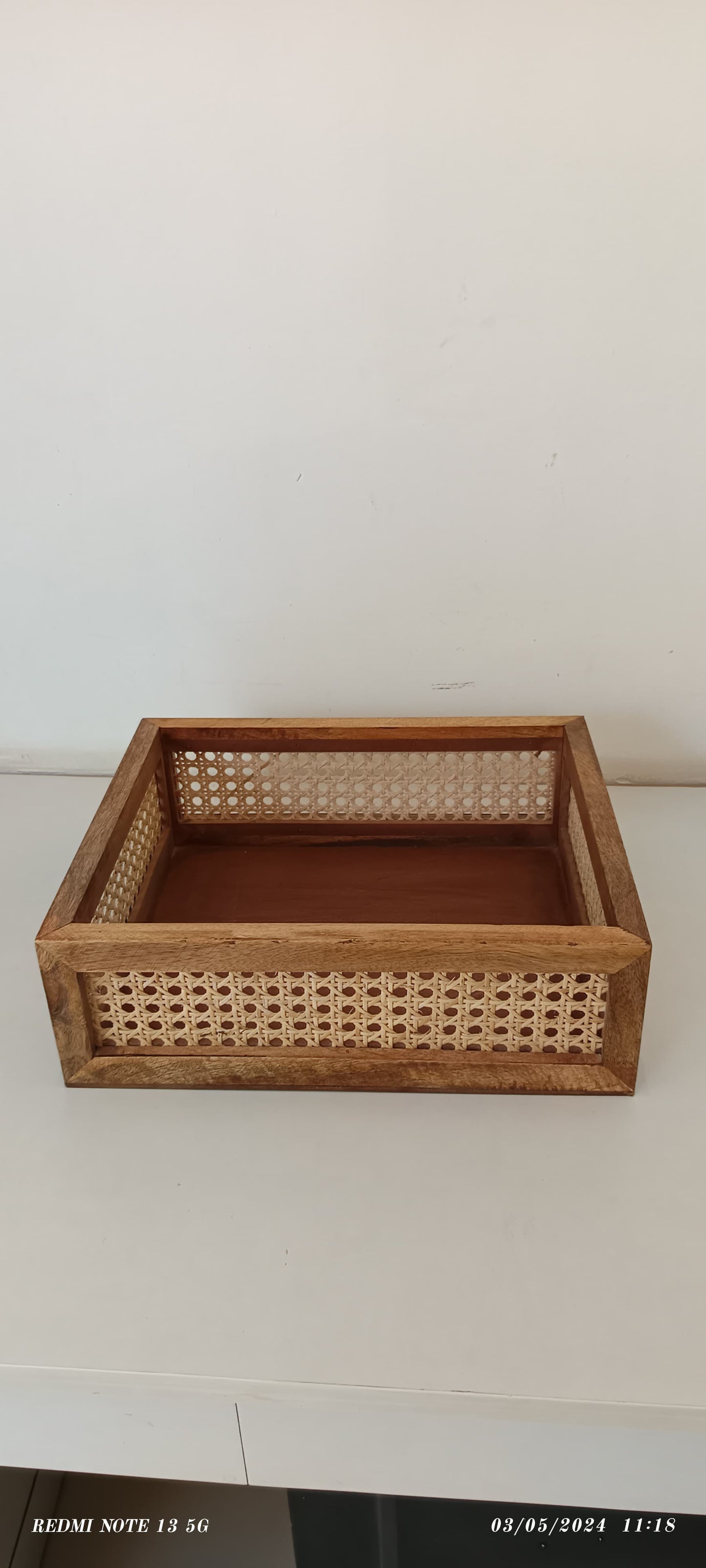 Natural Cane Crate