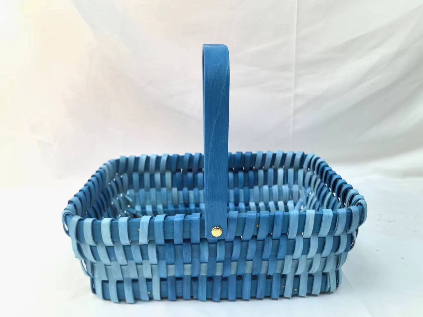 Color Bamboo Basket (Blue)