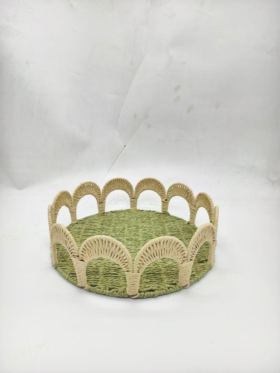 Scallop Round Trays (set of 2)