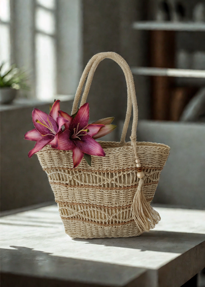 Rafia Knit Bag