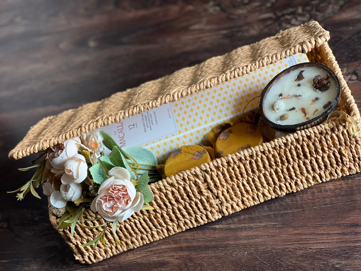 Rafia Weave Box - Ivory
