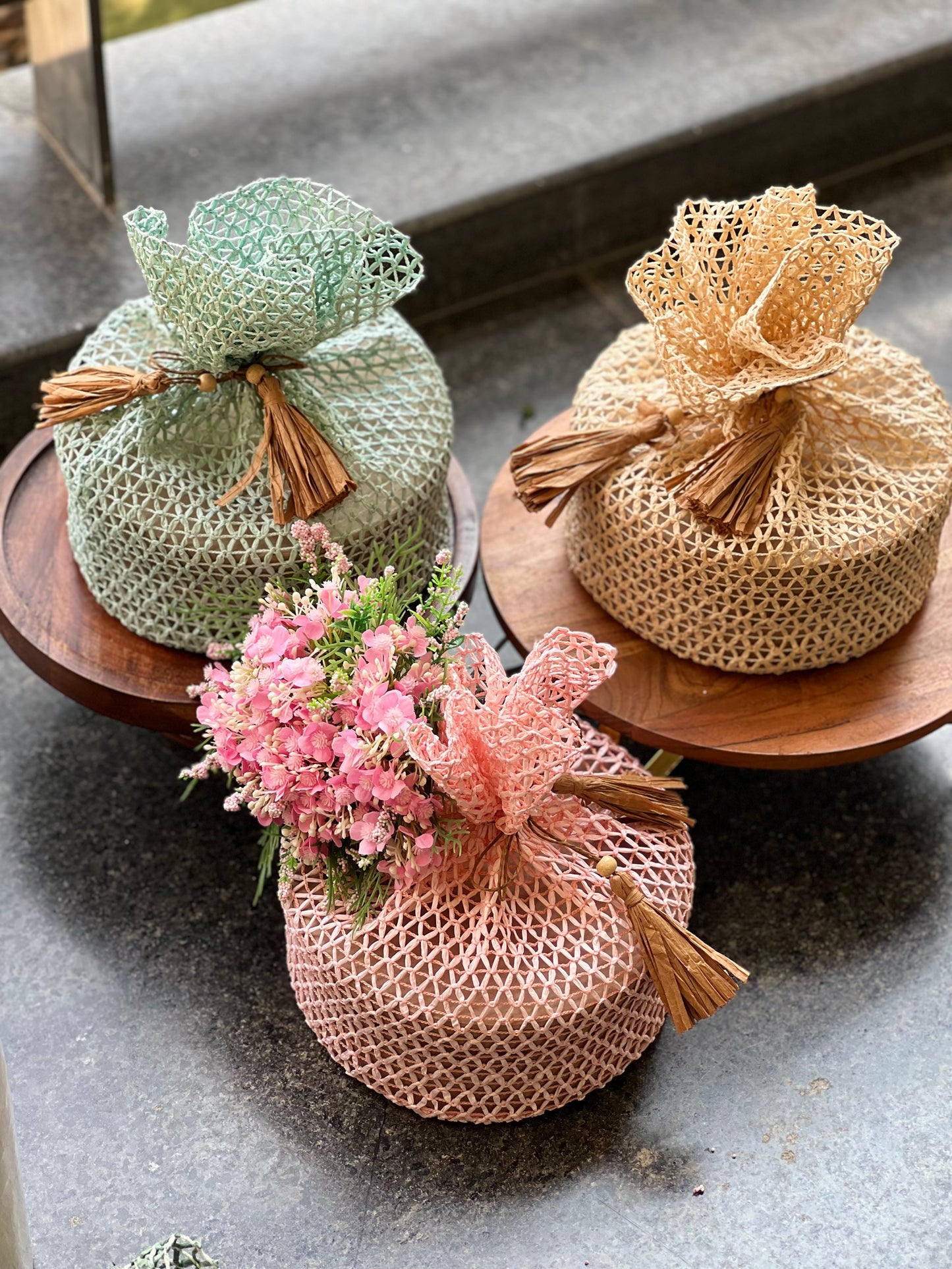 Round Base Potli Box (pack of 5)