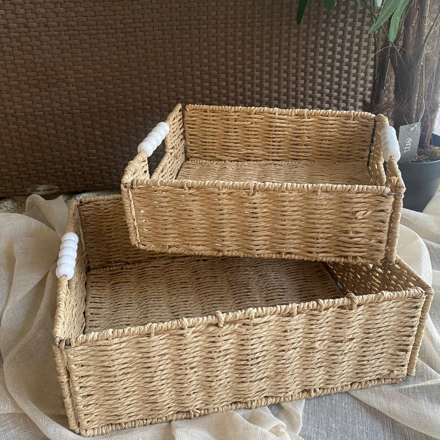Tray Rafia Weave (Collapsible)
