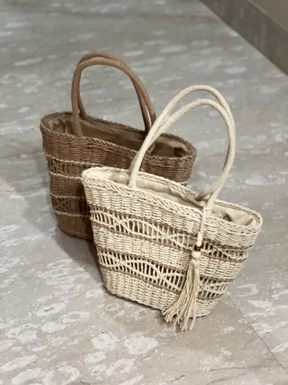 Rafia Knit Bag