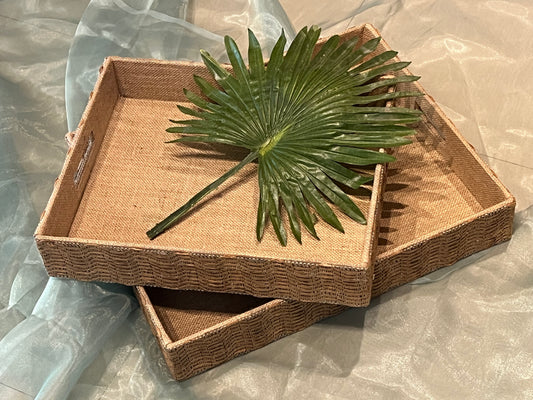 Cladded Tray - Brown Wave