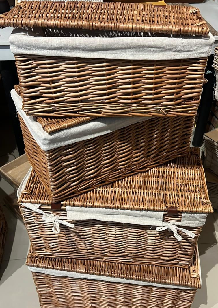 Box Trunk Natural Wicker