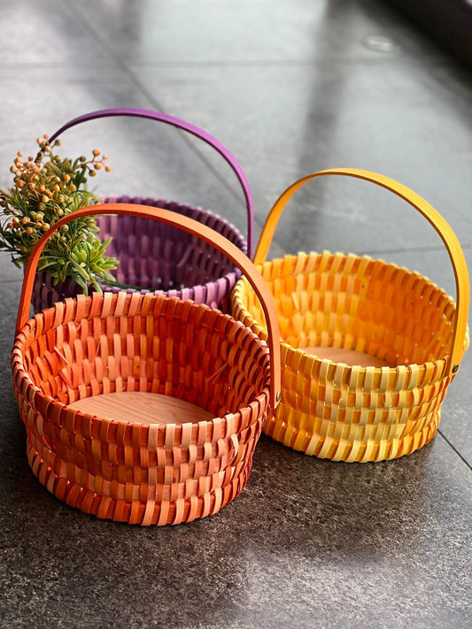 Color Bamboo Basket (Round)