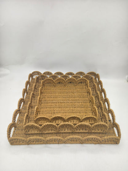 Square Scallop Tray Square Large